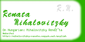 renata mihalovitzky business card